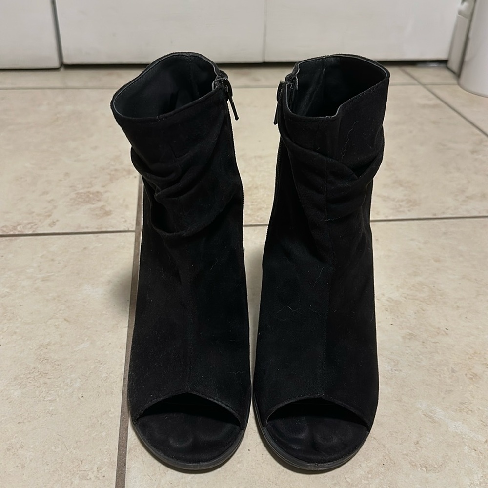 Black ankle booties